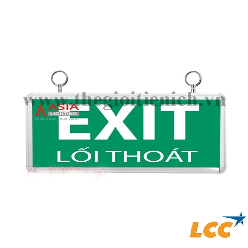 Đèn exit 2 mặt không chỉ hướng